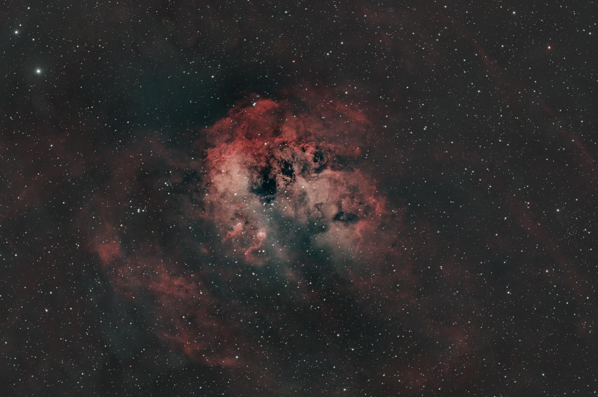 The Tadpole Nebula IC410 lies in the constellation of Auriga and is about 12400 light-years from Earth.